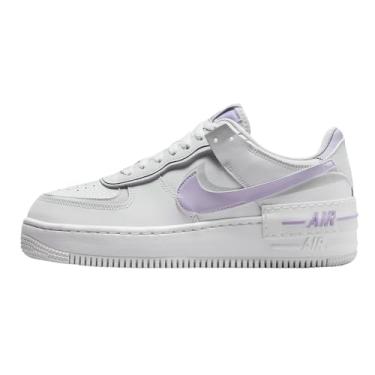 Imagem de NIKE Tênis feminino Air Force 1 Shadow, 39, Branco, roxo, 7 UK