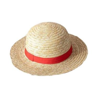 Imagem de Chapéu De Palha Amarelo Anime Luffy Cosplay Para Meninos E Meninas Est