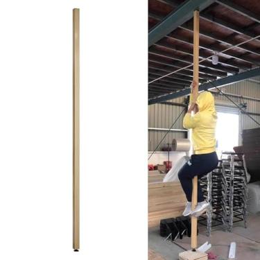 Imagem de Divisória de sala de ripas de madeira - Divisória ajustável do chão ao teto sem instalação de broca, ideal para sala de jantar, escadas e escritório, 80-235 cm de altura (1 pacote, 85 cm de largura)