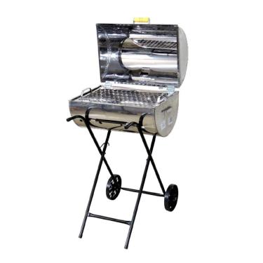 Imagem de Churrasqueira Master Grill Inox Grelha E Carrinho 94X38X30Cm