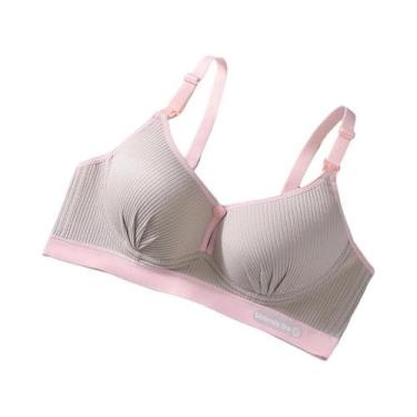 Imagem de Sutiã De Amamentação Feminino Sem Costura, Respirável, De Algodão, Pus