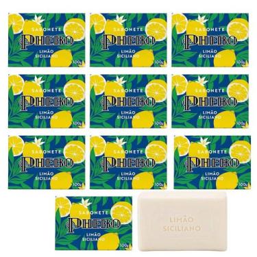 Imagem de Kit 10 Sabonete Phebo Granado Limão Siciliano Glicerina Vegetal Natura