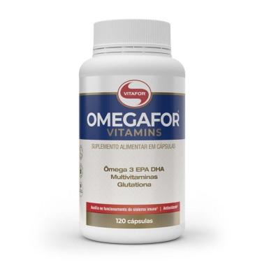 Imagem de Omegafor Vitafor Vitamins 1000mg - 120 Cápsulas Ômega-3 E Vitaminas