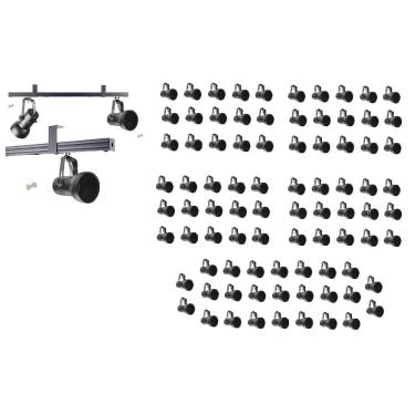 Imagem de Kit 85 Spot Trilho Perfilado Eletro calha Par20 Bulbo OL7