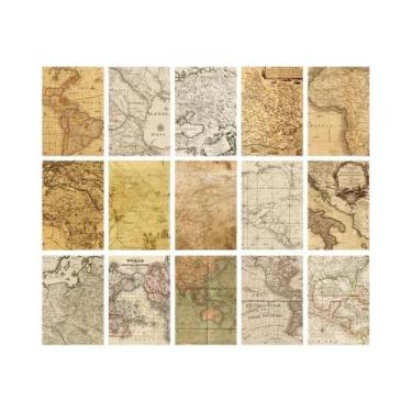 Imagem de Papel De Caderno Artístico Vintage Com 30 Folhas Para Decoração De Pla