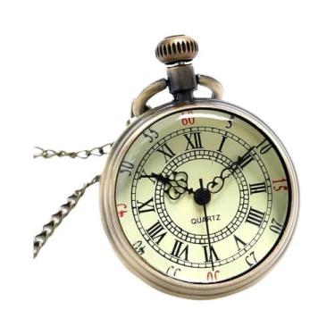 Imagem de Relógio De Bolso Vintage Steampunk Masculino Com Quartzo, Números Roma