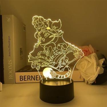 Imagem de Luz noturna LED 3D Lols Bees Queens Color Changing para crianças - yiw