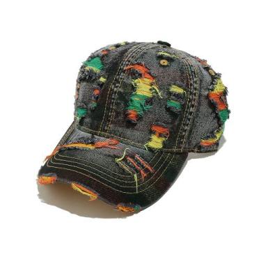 Imagem de Boné de beisebol vintage de algodão lavado unissex 56-58cm - Yiweisai