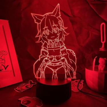 Imagem de Luz noturna Helpfuls Foxs Senkos-Sans 3D com mudança de cor - yiweisai