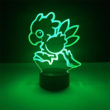 Imagem de Luz noturna LED 3D que muda de cor Chocobos Final Fantasy - Yiweisai