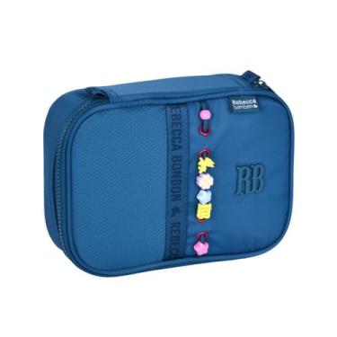 Imagem de Estojo Box Rebecca Bonbon 36 Pens Escolar Juvenil - Clio Style, Azul