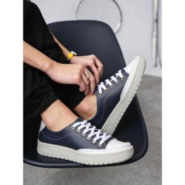 Imagem de Sapatenis Feminino Couro Legitimo Confortável Bella Dama-Feminino