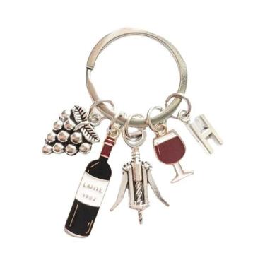 Imagem de Chaveiro Elegante Com Tema Alfabético Em Liga Metálica Para Mulheres, 