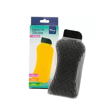 Imagem de Esponja 3 Em 1 Silicone Espátula Rodo Raspador Porta Sabão - Nilo-impo