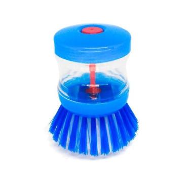 Imagem de Escova Lava Louças Com Recipiente Para Detergente - Nilo-imports
