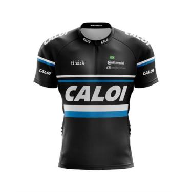 Imagem de Camisa Infantil Kids Ciclismo Criança Caloi Manga Curta Dryfit Proteçã