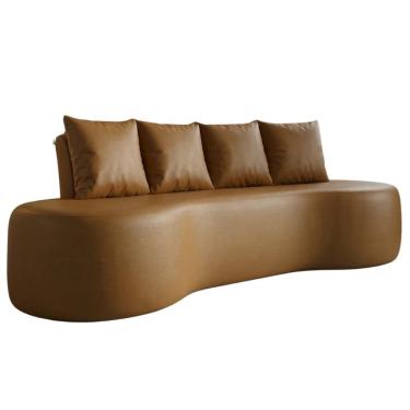 Imagem de Sofa 3 Lugares Organico 210 cm Ibiza Corino Vazzano