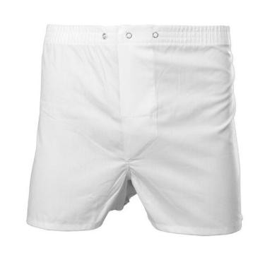 Imagem de Cueca Samba-Canção de Botão Candisani Cintura Elástica - 8560, Branco,