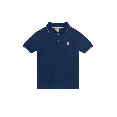 Imagem de Camisa polo infantil menino em piquet Mundi