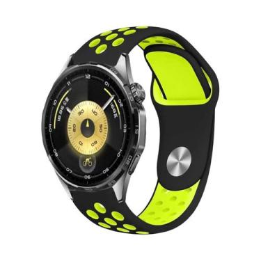 Imagem de Pulseira De Silicone Esportiva 22/20/18mm Para Huawei Watch GT5 GT6 GT