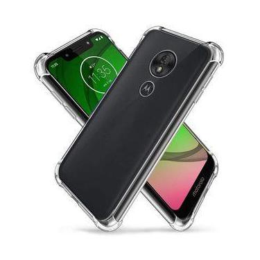 Imagem de Kit Capinha Transparente Moto G7 Play + Película 3D/9D Cobre Toda a Te
