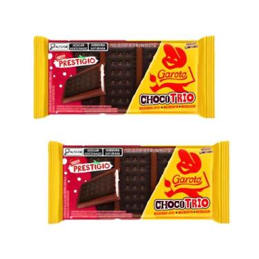 Imagem de Biscoito ChocoTRIO Prestígio Nestle e Garoto - 2 Unidades - Nestlé E G