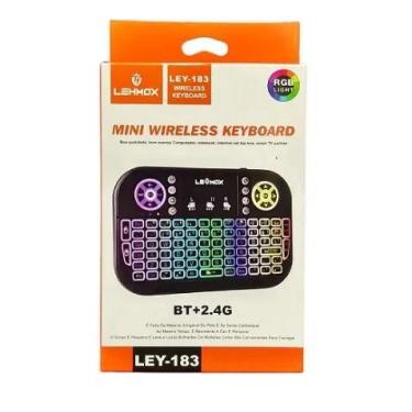 Imagem de Mini Teclado Lehmox LEY-183 Sem Fio RGB Para PC e Smart TV