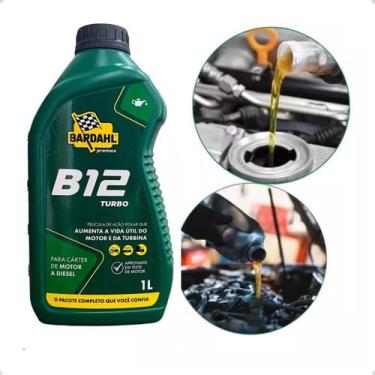 Imagem de Aditivo Bardahl B12 Turbo Diesel 1L Aditivo Para Óleo Motor Caminhão Ô