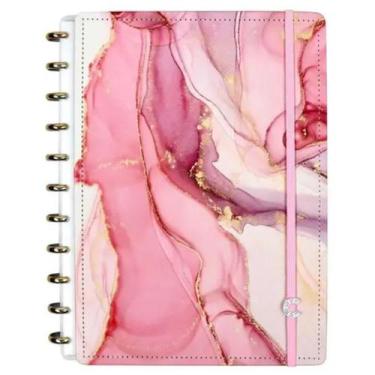 Imagem de Caderno Inteligente Agatha Grande 21,5x28cm 80fls ROSA CLARO/BRANCO, R