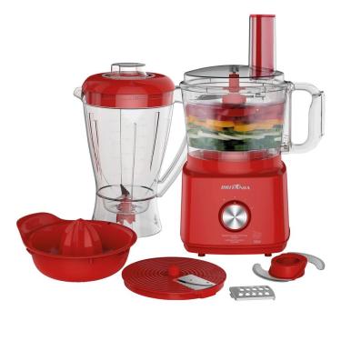 Imagem de Multiprocessador Britânia BMP900V All In One 3 em 1 2 Velocidades 900W Vermelho 220V