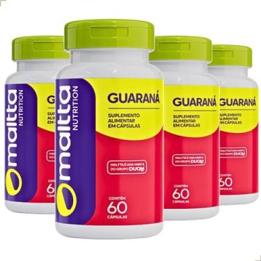 Imagem de Kit 4x Potes Guaraná 240 Capsulas Suplemento Alimentar Natural Puro En