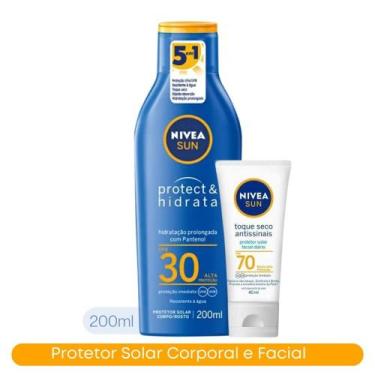 Imagem de Kit Protetor Solar Corporal Hidratante 200ml FPS 30 + Filtro Solar Fac