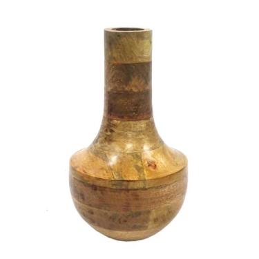 Imagem de Vaso Madeira Base Redonda 18x18x30cm. - ENTRECASA