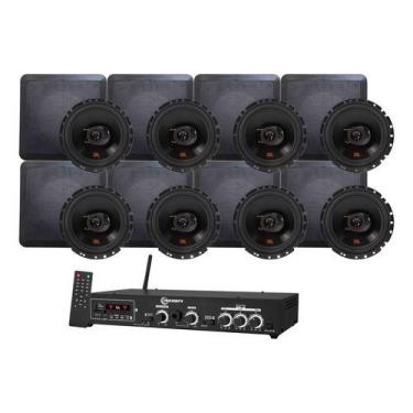 Imagem de Kit Amplificador Taramps Ths 4001 + 8 Arandelas Jbl Flex 4, 127/220V