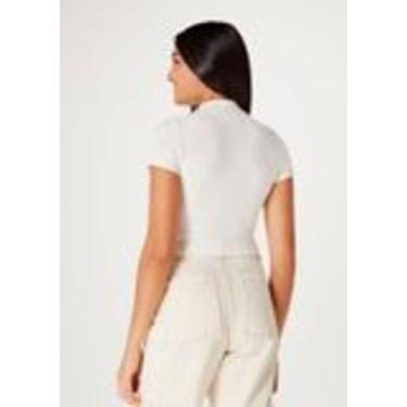 Imagem de Blusa Cropped Feminina Manga Curta  Hering, Branco, G