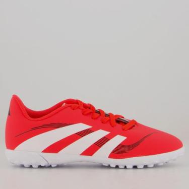 Imagem de Chuteira Adidas Predator Artilheira 25 Society Juvenil Vermelha, 31
