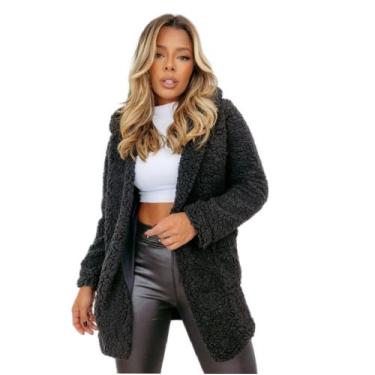 Imagem de Blusa de frio sobretudo casaco ted - RAYS MODAS, Preto, G