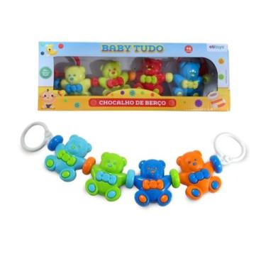 Imagem de Chocalho Ursos para Berço Plástico c/ Elástico - Etitoys