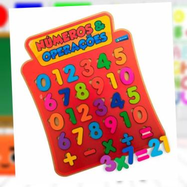Imagem de  Brinquedo educativo em MDF Painel numérico - Maninho Brinquedos 