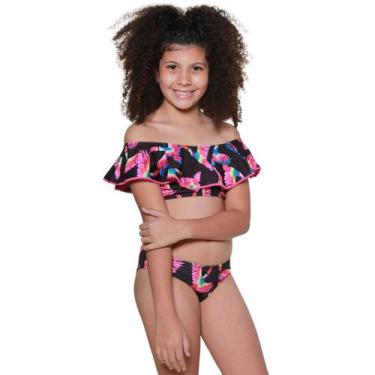 Imagem de Biquíni Infantil Proteção UPF50+ Babado Ruffle Tucano - Verão 2024 - B