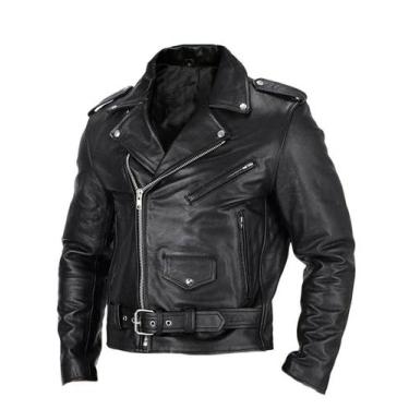 Imagem de Jaqueta Masculina Slim Fit De Couro PU 2023, Moda Com Gola Alta, Jaque
