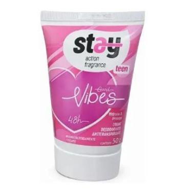 Imagem de Creme Desodorante Antitranspirante Stay Teen Good Vibes 50g - Proteção