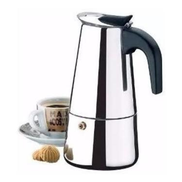 Imagem de Cafeteira Expresso Italiana 4 Xícaras 200ML Aço Inox - Coisaria