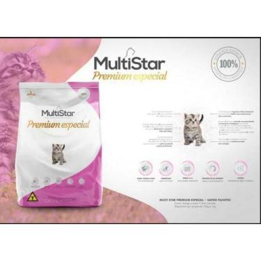 Imagem de Ração Seca Multi Star Premium Especial para Gatos Filhote Mix 5 pacote