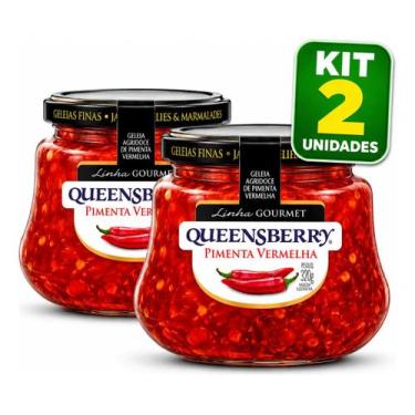 Imagem de Kit 2 Geleias Queensberry Gourmet Pimenta Vermelha 320g Cada