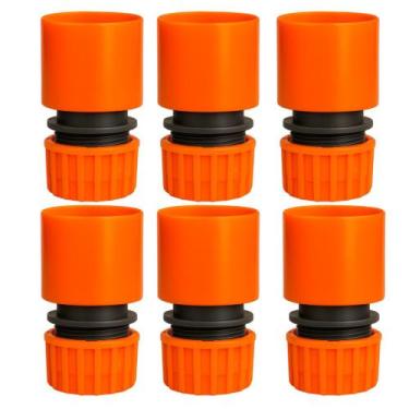 Imagem de Engate Rápido 1/2 para Mangueira de Jardim com Encaixe Seguro Kit 6 Un