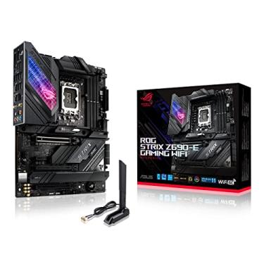 Imagem de Asus Placa-mãe ROG Strix Z690-E Gaming WiFi Desktop - Chipset Intel Z690 - Socket LGA-1700 - Intel Optane Memory Ready - ATX - Pentium Gold, Celeron, Core i5, Core i7, Core i9 compatível com