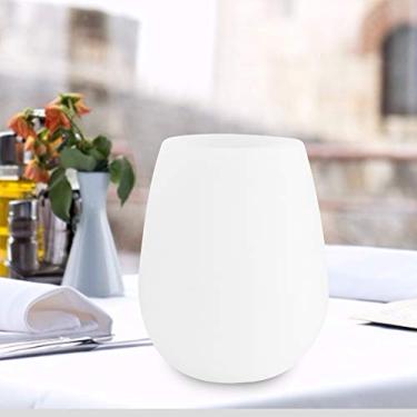 Imagem de LSAR Copo de vinho para beber, vidro de silicone, copo de vinho reutilizável antiaderente, portátil para cerveja, refrigerante, coquetéis de água
