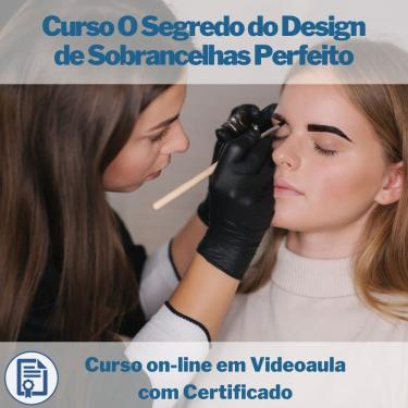 Imagem de Curso on-line em videoaula O Segredo do Design de Sobrancelhas Perfeitas com Certificado