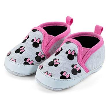 Imagem de Disney Tênis infantil Mickey Mouse vermelho e preto, Minnie rosa, 12-18 meses
